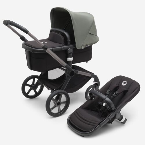 Детская коляска 2 в 1 Bugaboo Fox5 Graphite/Midnight Black/Forest Green