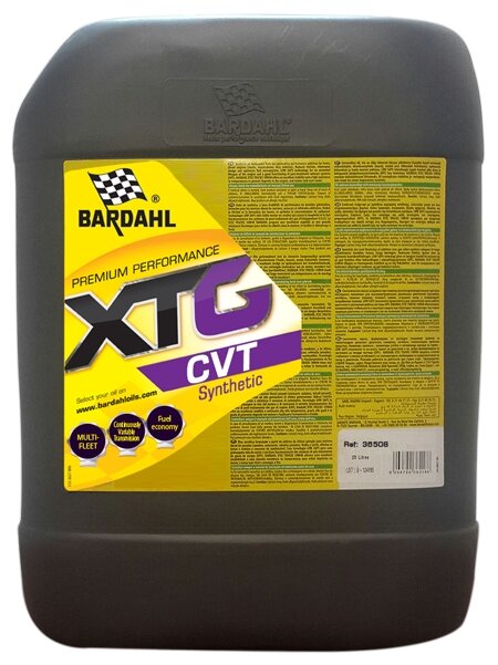 Atf xtg cvt 20l (синт. трансмисионное масло для cvt кпп) Bardahl 36508