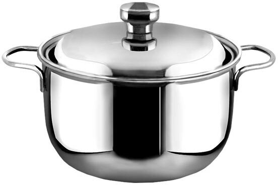фото Кастрюля 5 л амет, Классика-Прима, 1С-741, нерж. сталь, зеркальная полировка
