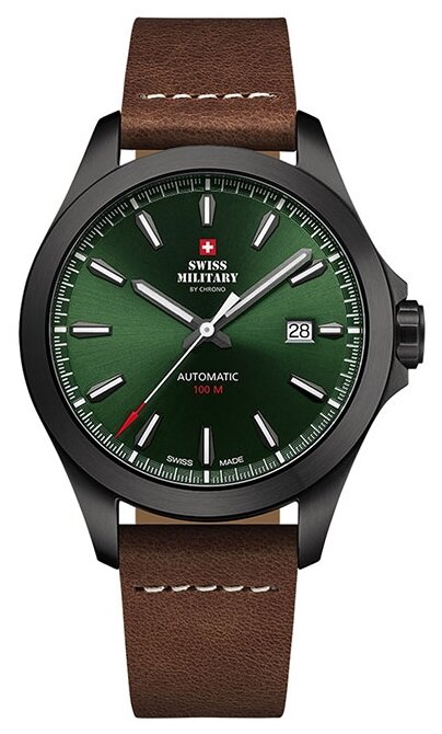 Наручные часы SWISS MILITARY BY CHRONO Chrono, зеленый, коричневый