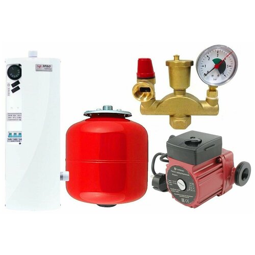 Комплект 12 кВт электрокотел эрдо ЭВПМ NEXT-SILENT насос бак группа безопасности 2155000₽