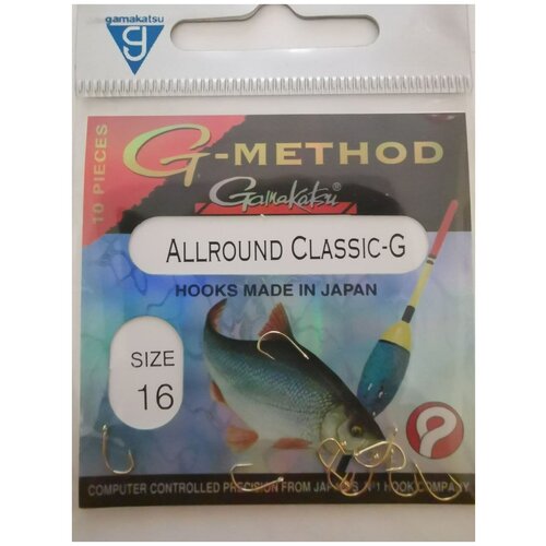 фото Крючок gamakatsu hook allround classic-g №16