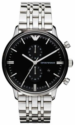 Наручные часы EMPORIO ARMANI Classic AR0389, серебряный, черный