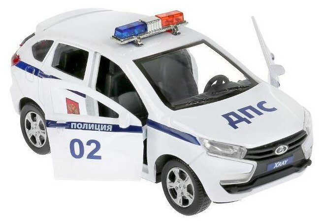 Машина "Lada Xray Полиция" 12 см металлическая инерционная