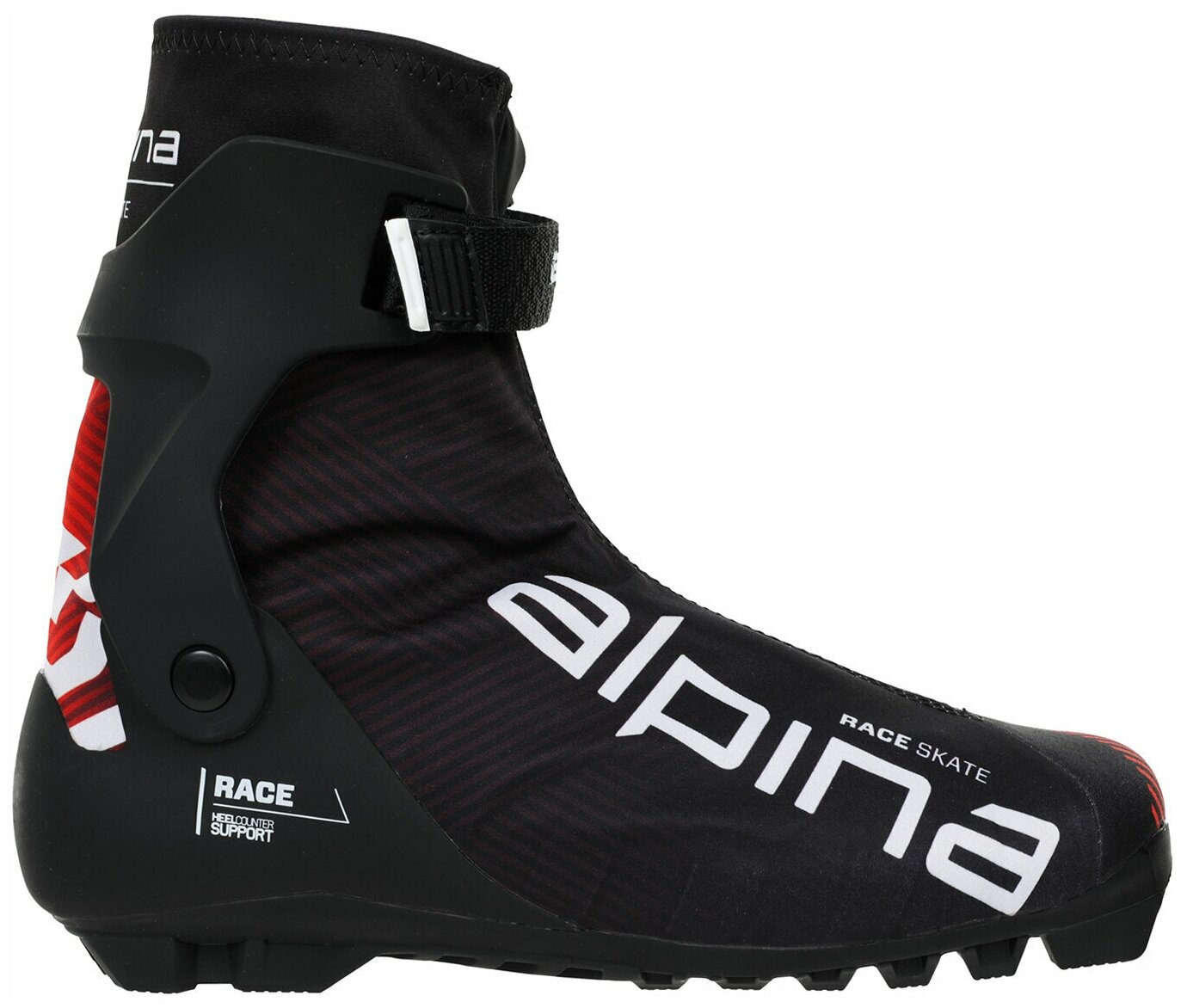 Лыжные ботинки ALPINA Racing Skate Red/Black/White (EUR:40)