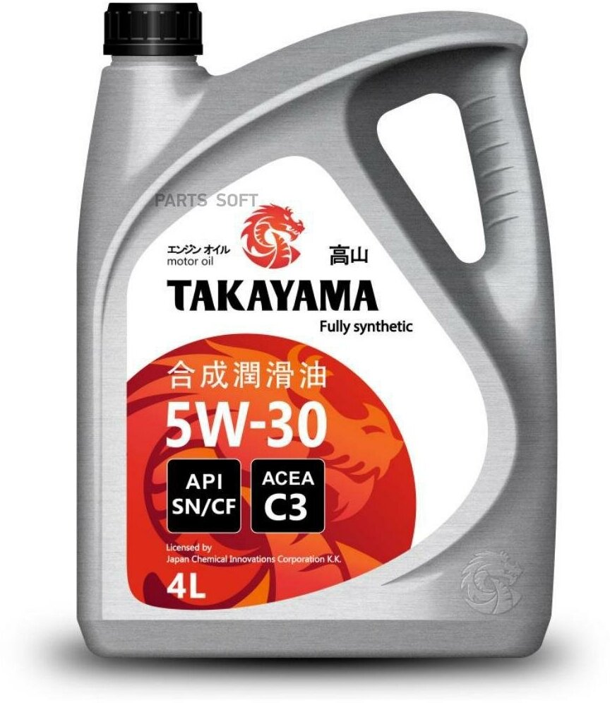 Масло takayama 5w30 api sn/cf c3 4л син