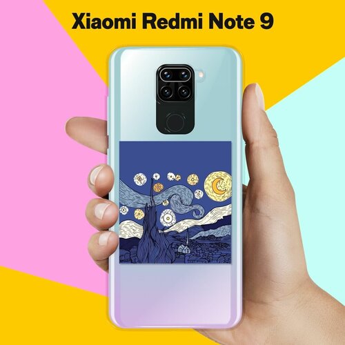 Силиконовый чехол Ночь на Xiaomi Redmi Note 9 силиконовый чехол ночь на xiaomi redmi note 9