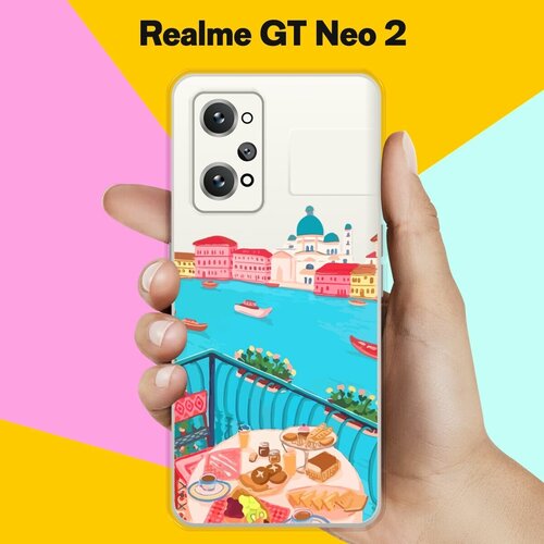 Силиконовый чехол на Realme GT Neo 2 Венеция / для Реалми ДжиТи Нео 2 силиконовый чехол на realme gt neo 2 реалми gt нео 2 кот на хэллоуин