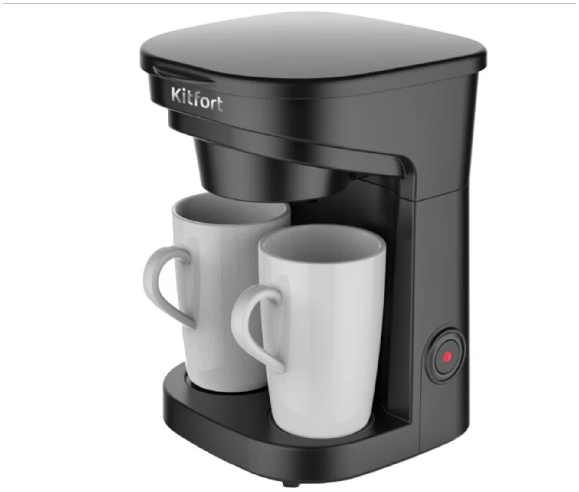 Капельная кофеварка Kitfort КТ, противокапельная система, индикатор уровня воды, 450Вт - фотография № 2
