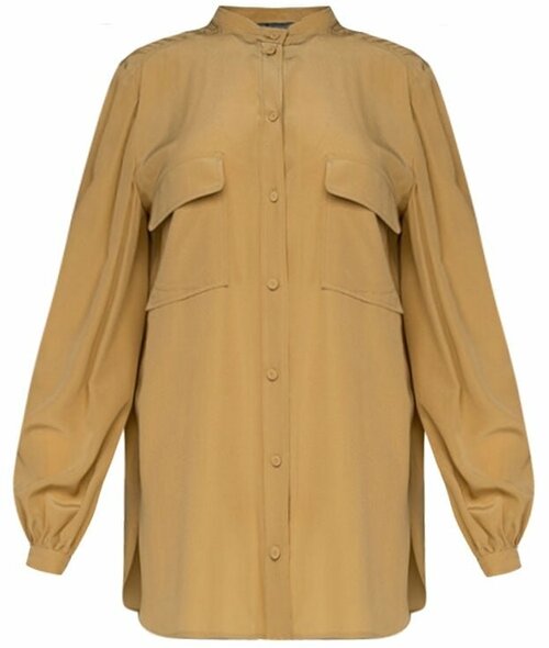 Блуза  Alberta Ferretti, нарядный стиль, размер 46, бежевый