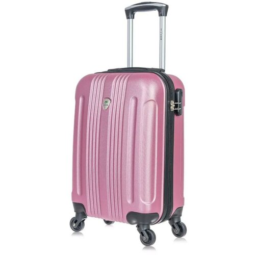 фото Чемодан l'case, 104 л, размер l, розовый
