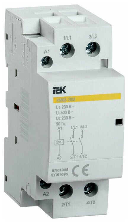 Контактор модульный КМ63-20М AC 230В 63А 2НО