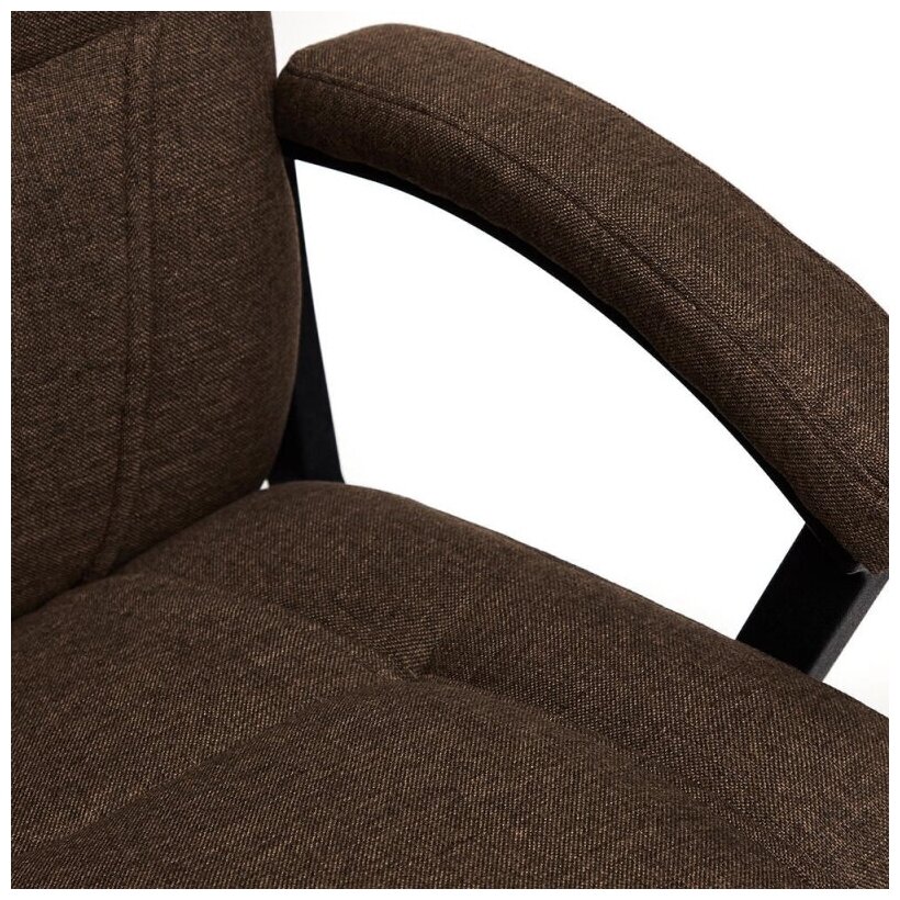 Компьютерное кресло TetChair Bergamo для руководителя, обивка: искусственная кожа, цвет: коричневый 2 TONE - фотография № 10