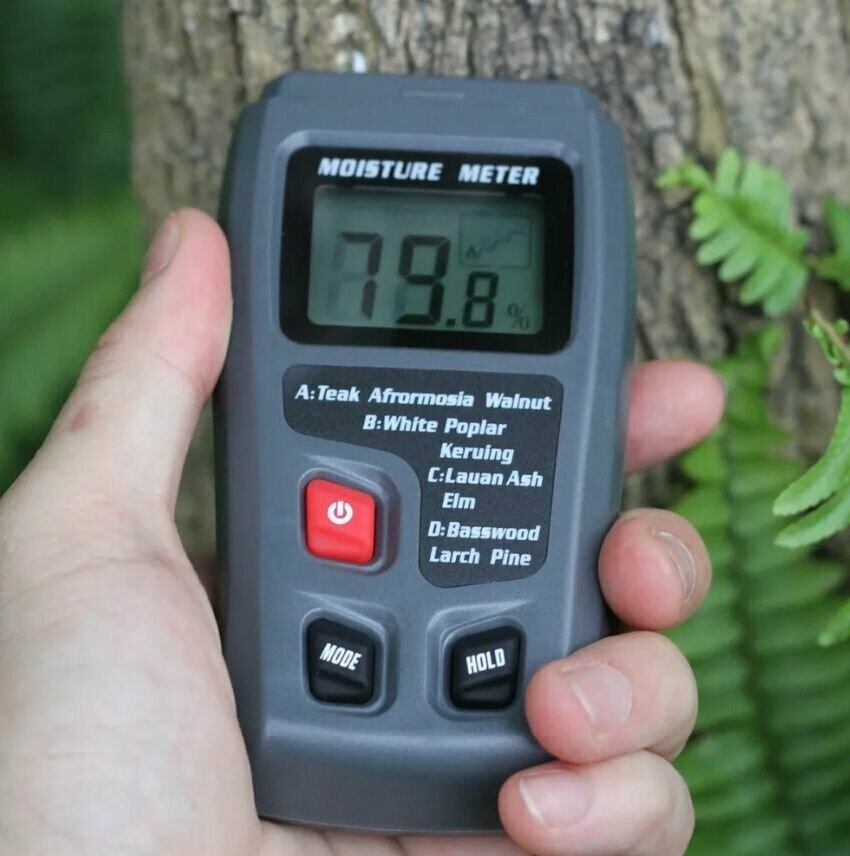 Цифровой измеритель влажности древесины - Влагомер (гигрометр, тестер, детектор влажности древесины) - фотография № 4