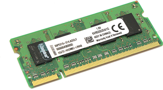 Модуль памяти Kingston SODIMM DDR2, 1ГБ, 533МГц, PC2-4200