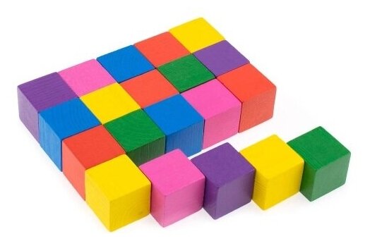 Кубики Томик Цветные, 20 кубиков 2323
