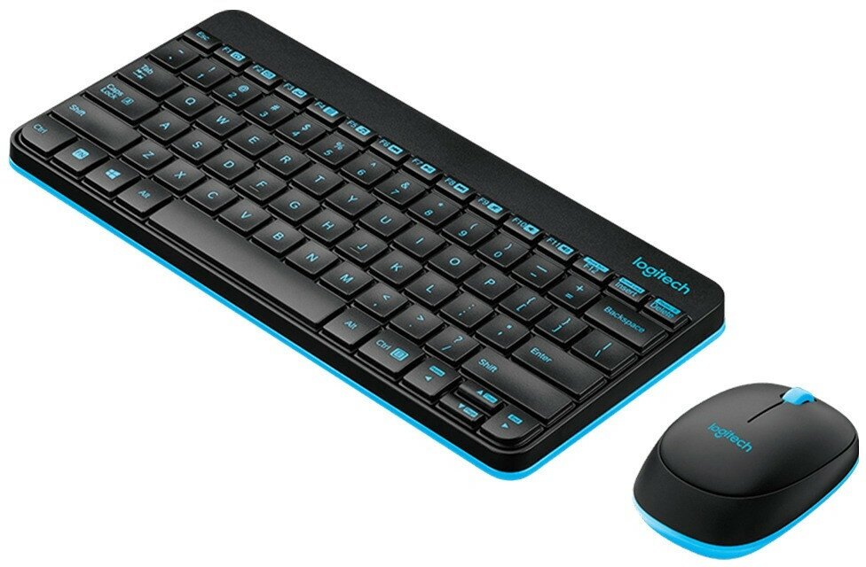 Клавиатура+мышь беспроводная Logitech MK245, английская раскладка, черный
