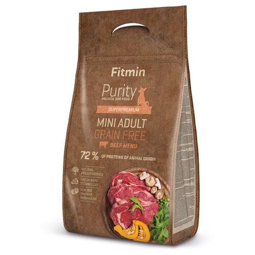 фото Сухой корм для собак Fitmin говядина 4 кг (для мелких пород)