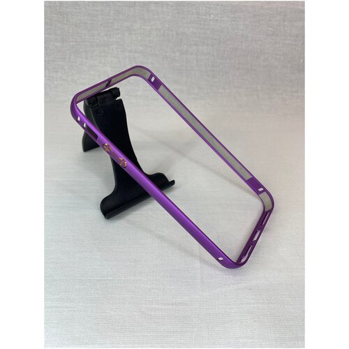Тонкий алюминиевый металлический бампер для iphone 5/5s/se ярко-розовый