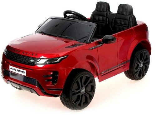 Электромобиль Range Rover Evoque, кожаное сидение, EVA колеса, цвет бордовый глянец