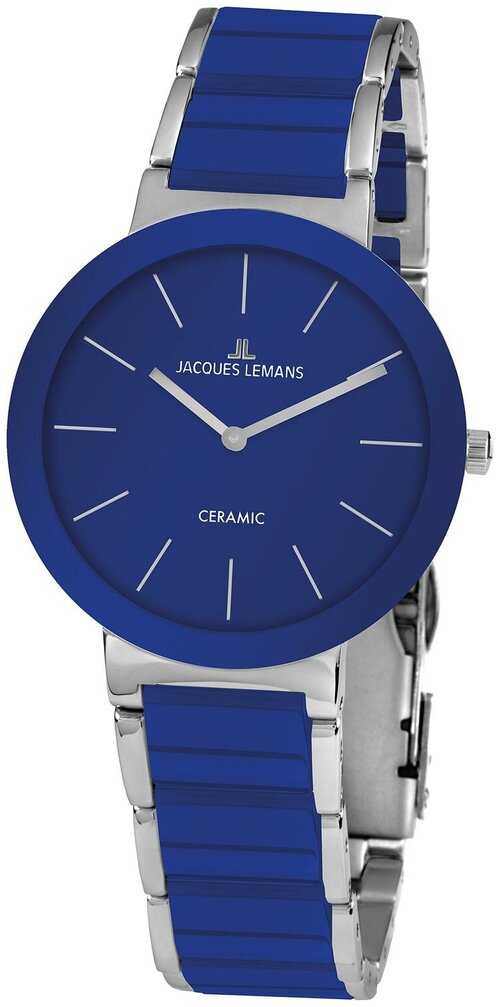 Наручные часы JACQUES LEMANS High Tech Ceramic, мультиколор, синий