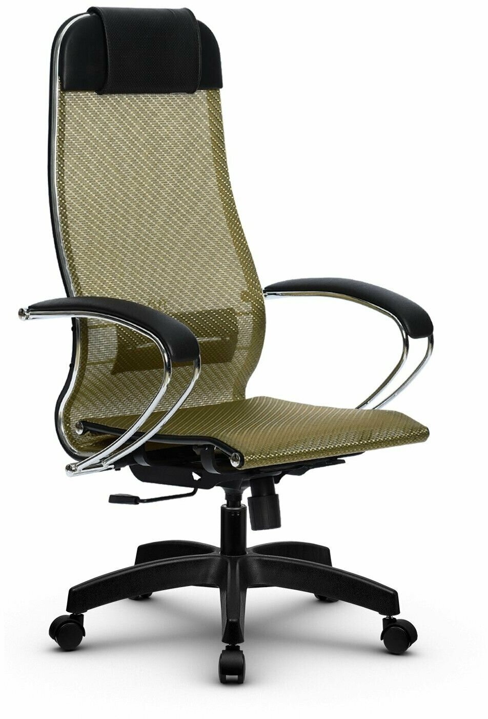Компьютерное кресло МЕТТА-4(MPRU)/подл.131/осн.001 золотой ротанг/золотой ротанг