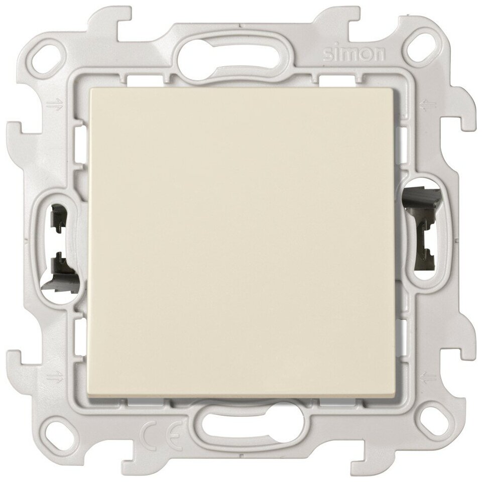 24 Harmonie Push&Go 2420251-031 Выключатель одноклавишный проходной с 3 мест (10 А, под рамку, скрытая установка, слоновая кость) Simon - фото №1