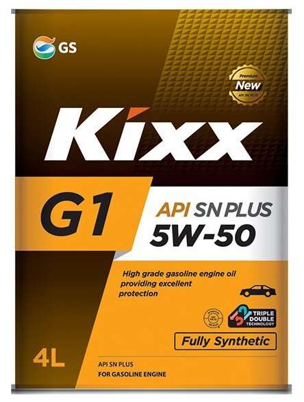 Синтетическое моторное масло Kixx G1 5W-50 SN Plus