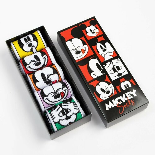 фото Носки kaftan, подарочная упаковка, 5 пар, размер 26/28, мультиколор