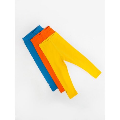 Брюки леггинсы  Fluffy Bunny, без карманов, пояс на резинке, размер 98, мультиколор