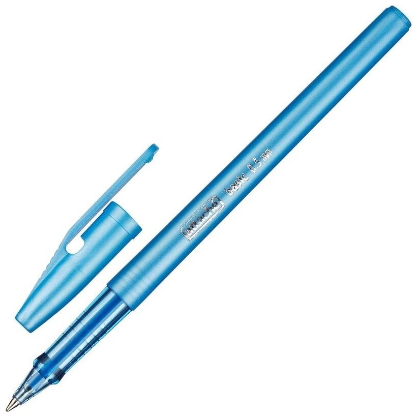 Ручка шариковая Attache Basic (0.5мм, синий цвет чернил, масляная основа) 1шт.