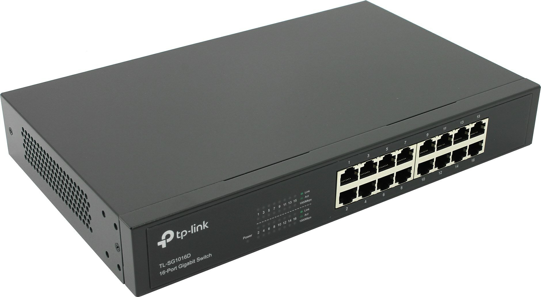 Коммутатор TP-Link TL-SG1016D, количество портов: 16x1 Гбит/с (TL-SG1016D)