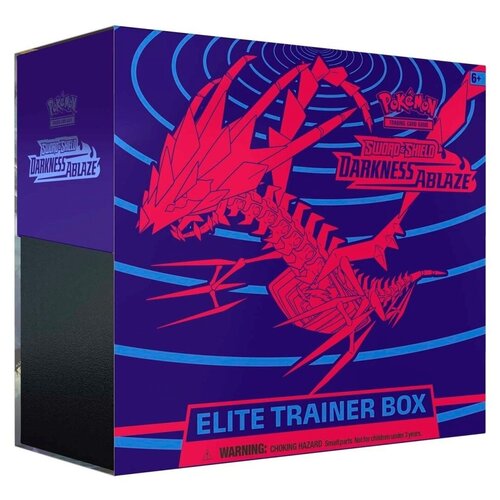 Покемон карты коллекционные: Набор Pokemon издания Sword & Shield Darkness Ablaze Elite Trainer Box на английском покемон карты коллекционные набор pokemon elite trainer box издания sword and shield chilling reign ice rider calyrex на английском