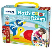 Обучающий набор Miniland c цветными кольцами Math Color Rings в чемоданчике 31796