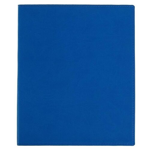 фото Бизнес-блокнот а4, 96 листов "премиум", обложка из искусственной кожи, синий арго-книга