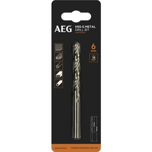 Сверло HSS-G AEG 1шт.6mm AAKHSSG06 4932479312