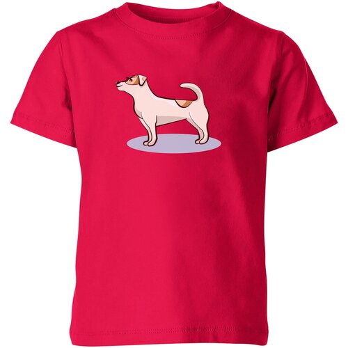 Футболка Us Basic, размер 4, розовый детская футболка jack джек рассел собака животные прикольные 164 темно розовый