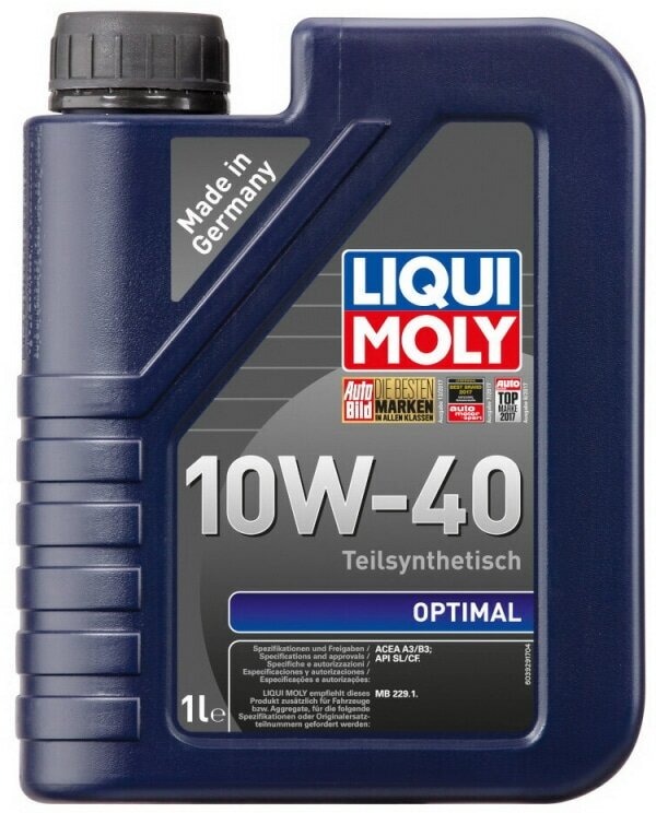 Масло моторное полусинтетическое (10W40, 1 л.) Liqui Moly 3929