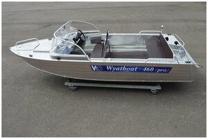 Моторная алюминиевая лодка WYATBOAT-460PRO