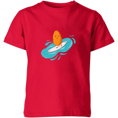 Футболка Us Basic, размер 4, красный мужская футболка манго на серфе xl серый меланж