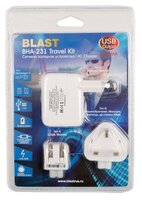 Сетевая зарядка BLAST BHA-231 Travel Kit белый
