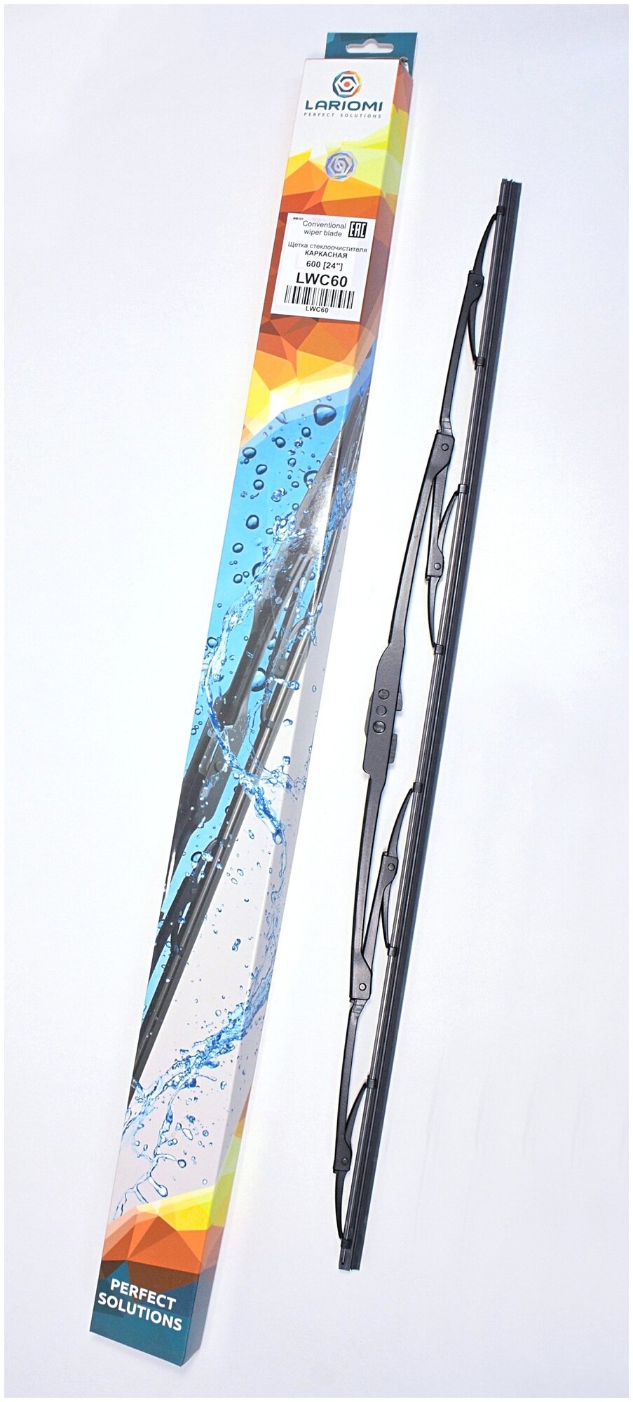 Щетка стеклоочистителя lariomi lwc60, 600 мм, каркасная lwc60