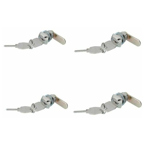 Замок почтовый/щитовой, прямой ригель, (4шт в комплекте)