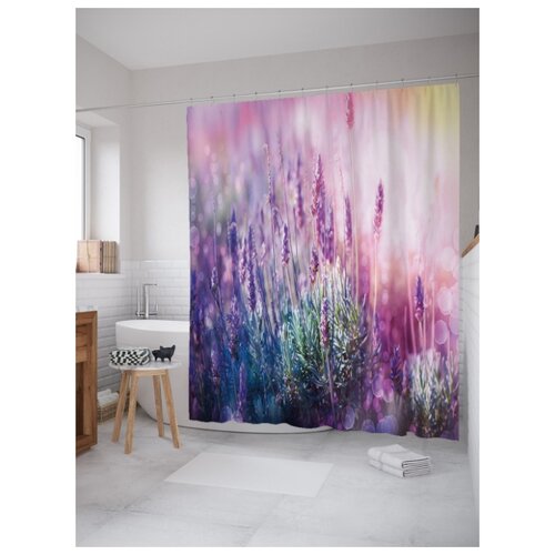 фото Штора для ванной joyarty горная лаванда 180х200 (sc-39846)