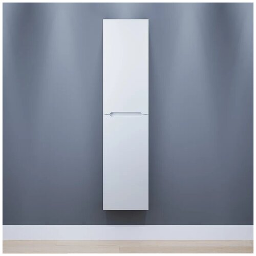 Шкаф-пенал для ванной комнаты Uperwood Tanos 33*27*150 см, подвесной, левый, белая эмаль