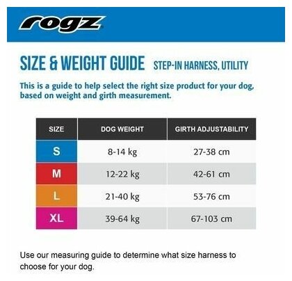 Шлейка Rogz Step-In Harness L (SSJ06) черный, L - фотография № 4