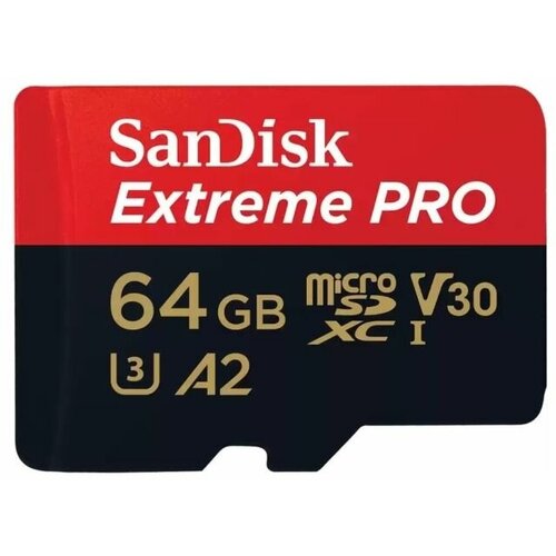 Карта памяти microSD 64 ГБ SanDisk Class 10 Extreme Pro ( SDSQXCU-064G-GN6MA ) sd карта sandisk extreme pro sdsqxcu 064g gn6ma