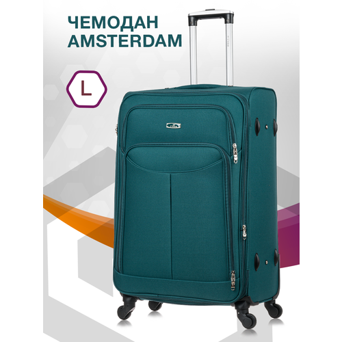 чемодан l case ch0854 112 5 л размер l зеленый Чемодан-самокат L'case Amsterdam, 112 л, размер L, зеленый