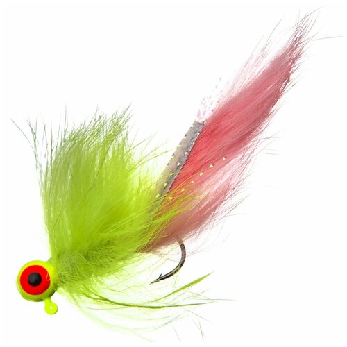 Джиг-стример Boroda Baits Roger 3,5гр #08 Chartreuse/Barbie