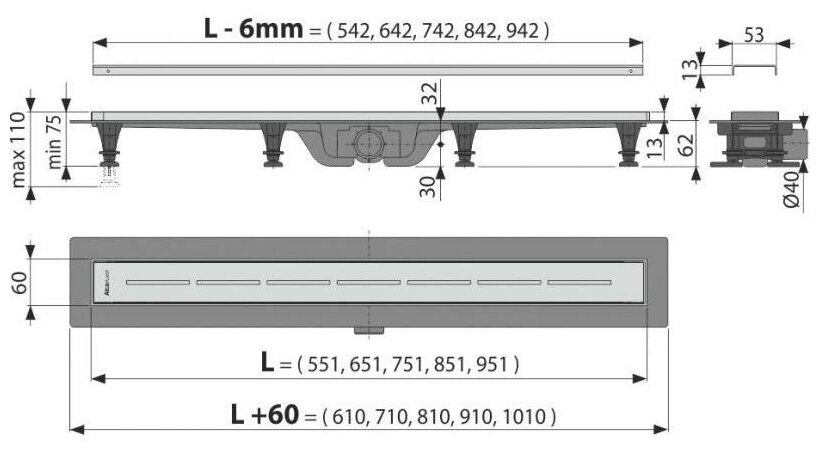 Трап для душа ALCAPLAST APZ18-650M - фотография № 2